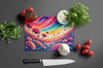 NEW Dianthus in Color Glass Cutting Board Decorative Tempered Glass Kitchen Cutting and Serving Board Large Size Chopping Board