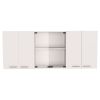 Briargate 2-Piece Kitchen Set, Kitchen Island and Wall Cabinet , White and Light Oak