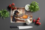 NEW Rottweiler Fall Kitchen Pumpkins Glass Cutting Board Decorative Tempered Glass Kitchen Cutting and Serving Board Large Size Chopping Board