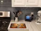NEW Corgi Fall Glass Cutting Board Decorative Tempered Glass Kitchen Cutting and Serving Board Large Size Chopping Board